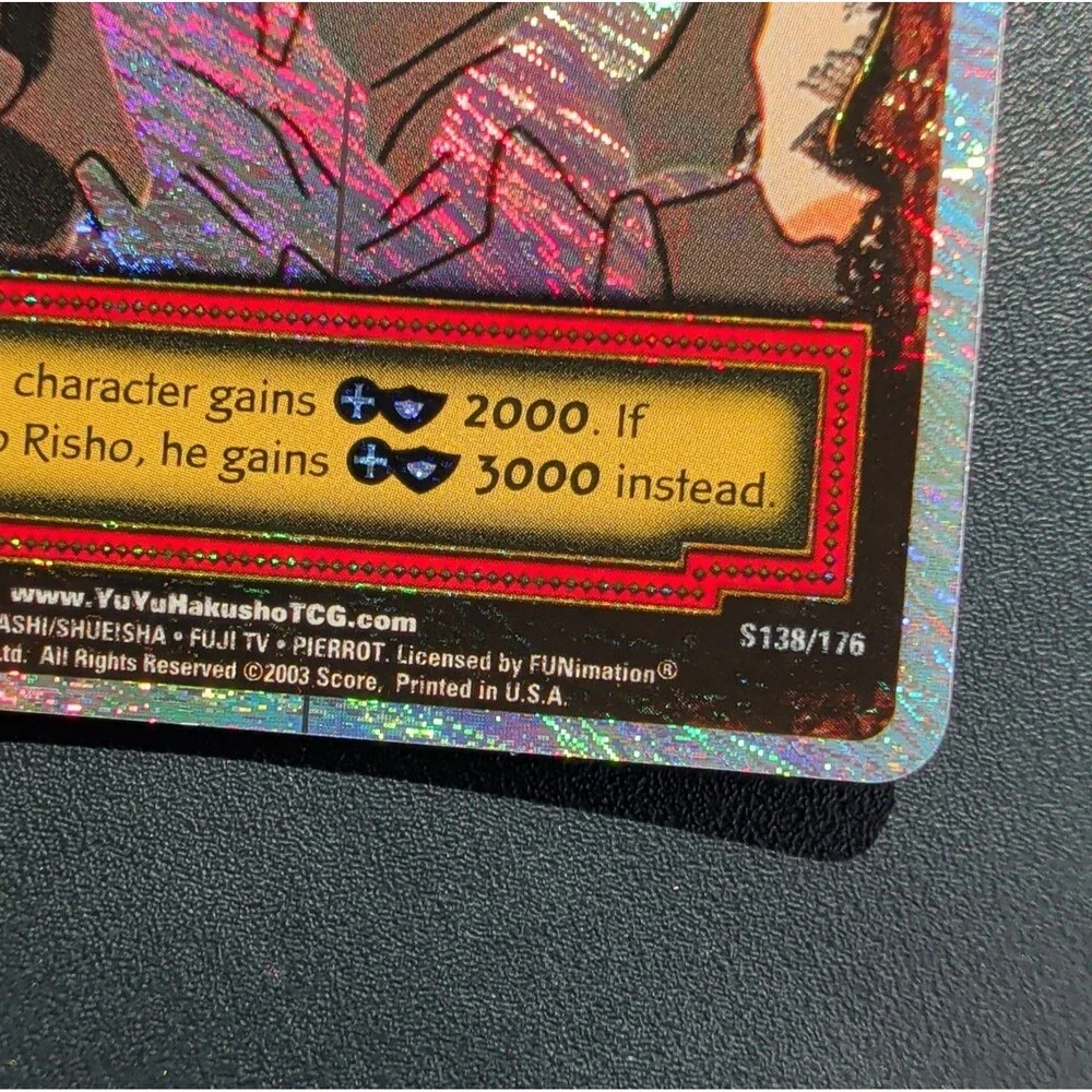Yu-Yu Hakusho TCG Armor of Clay S138/176 Foil Score 2003 Vintage